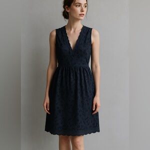 Stella McCartney Blue A-line Mini Dress Scoop Neck Sleeveless